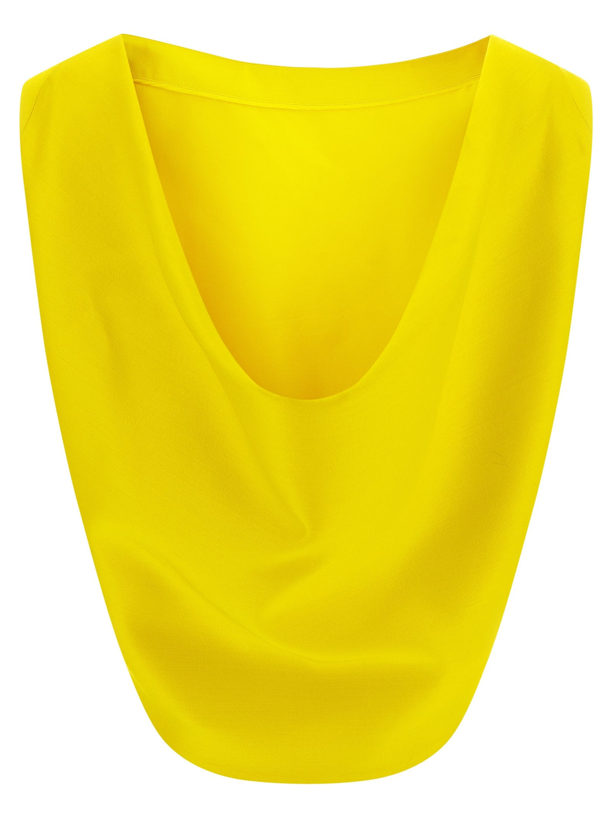 Balenciaga Draped Crop Top Yellow, view 2