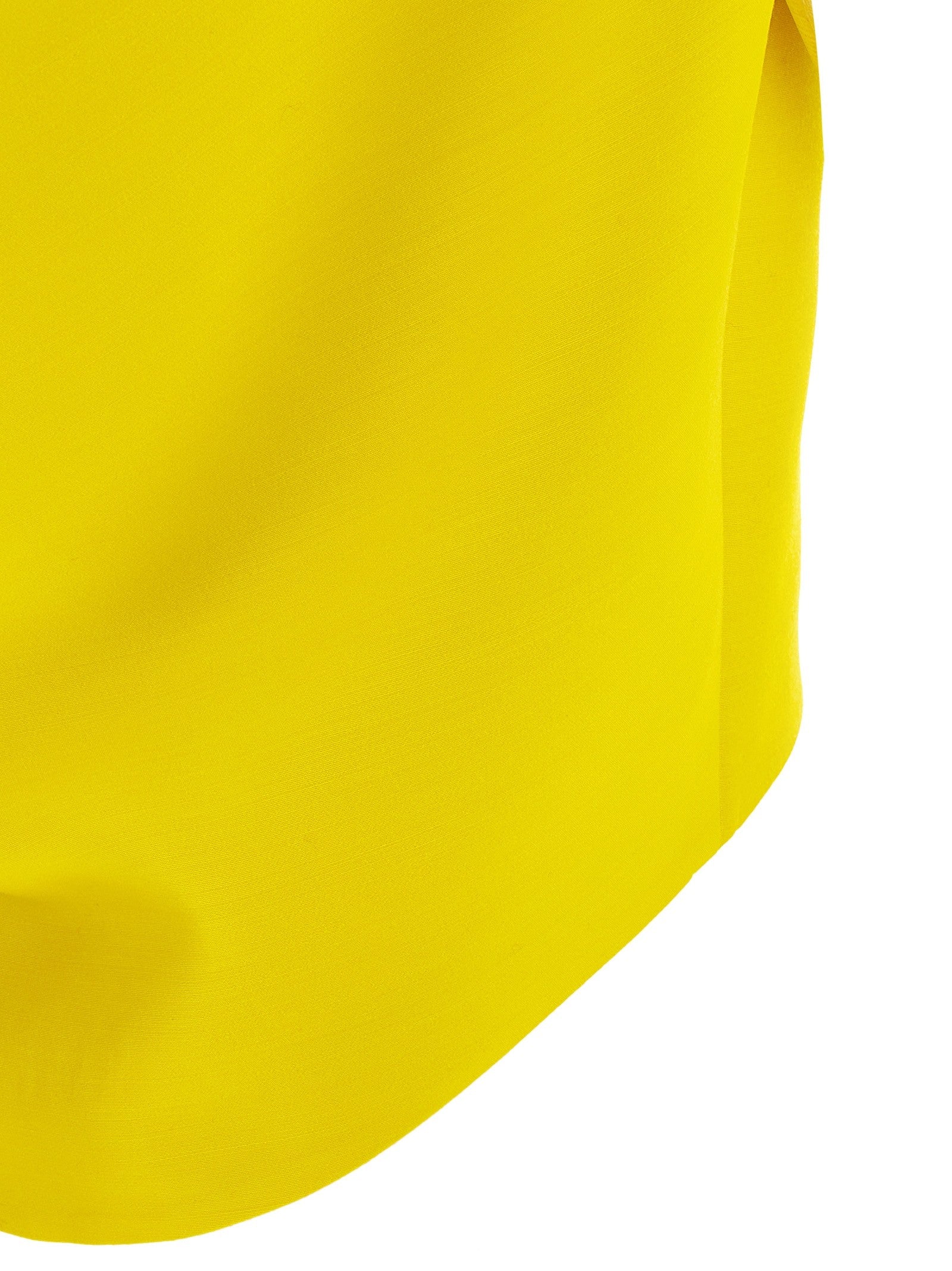 Balenciaga Draped Crop Top Yellow