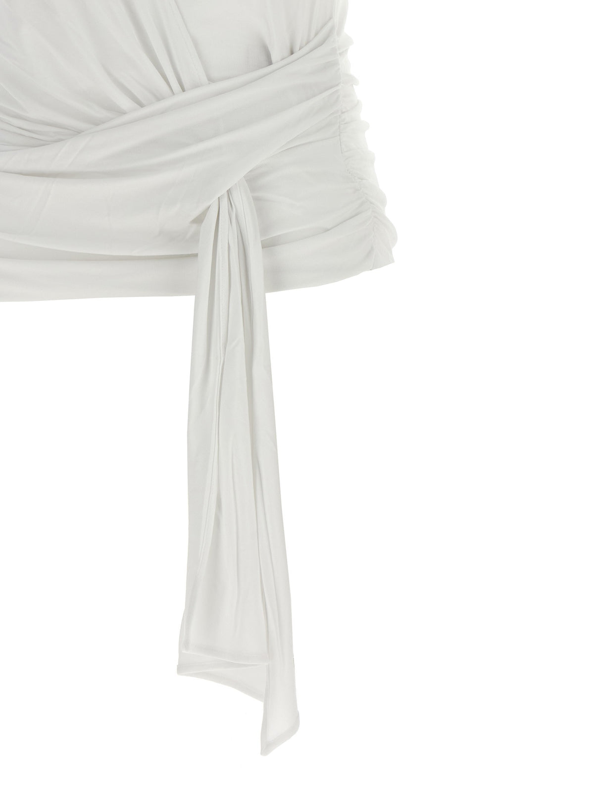 7 For All Mankind Draped Detail Shirt White