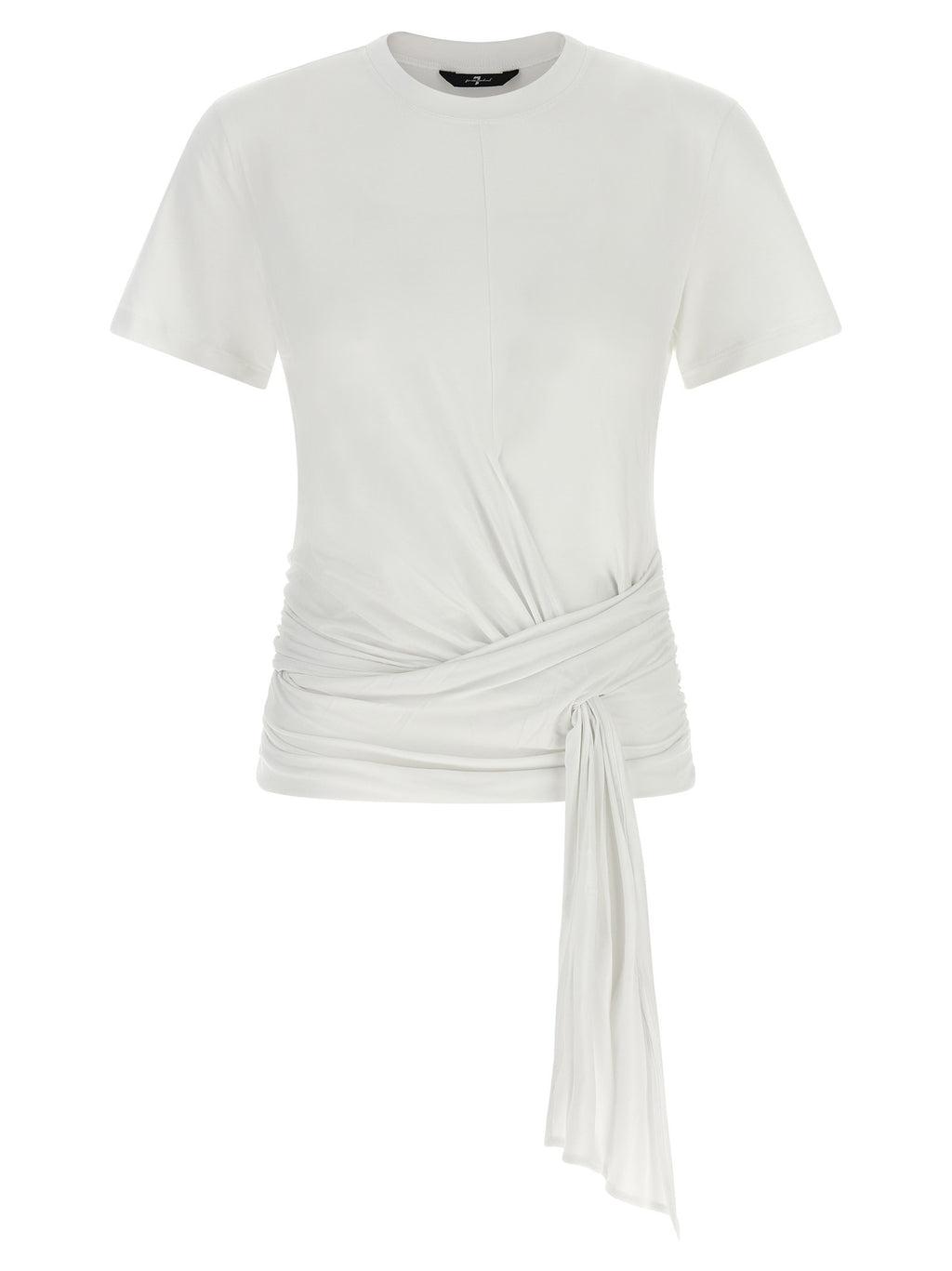 7 For All Mankind Draped Detail Shirt White