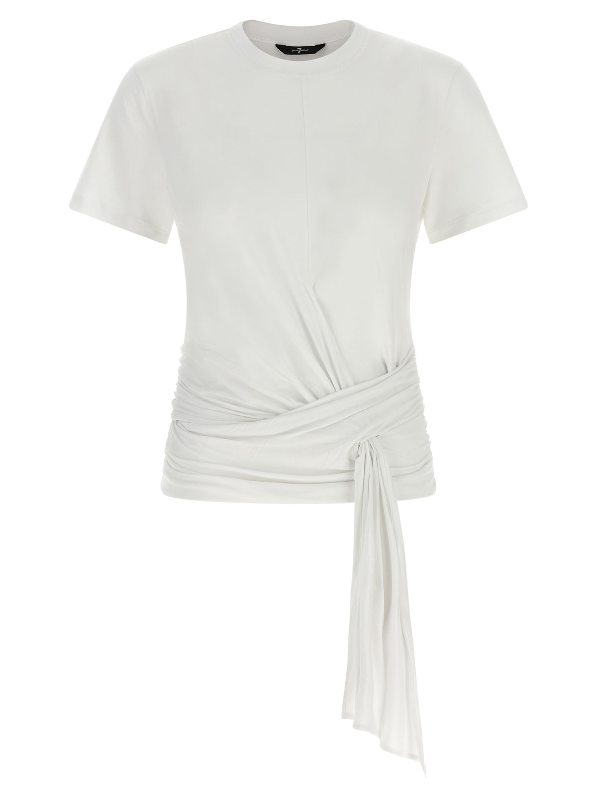 7 For All Mankind Draped Detail Shirt White