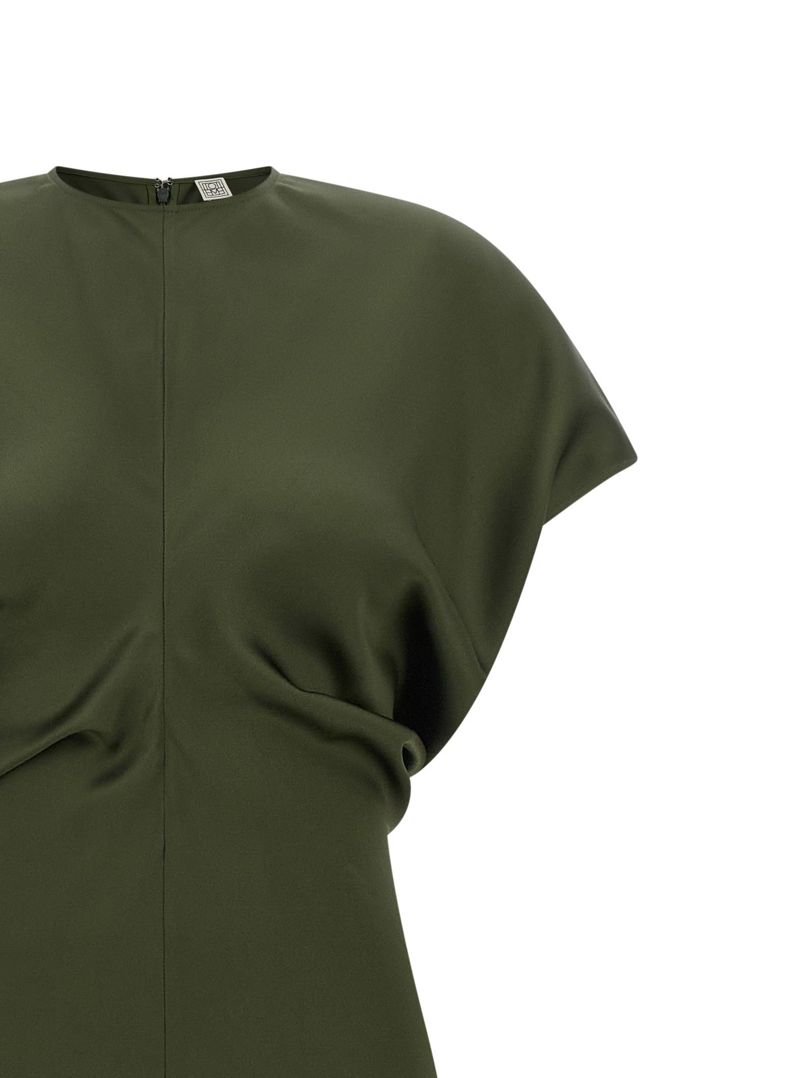 Toteme Draped Dress Green