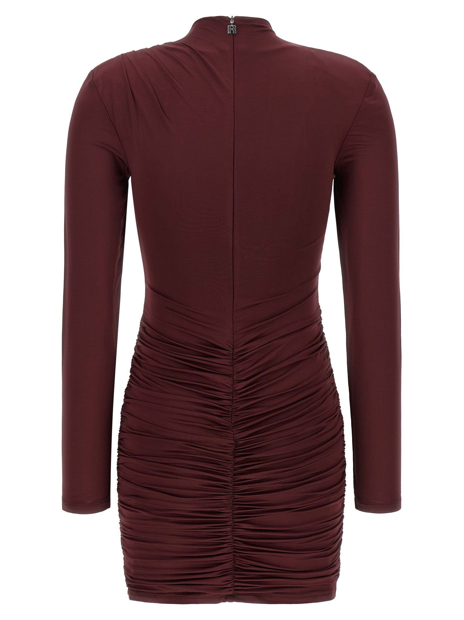 ROTATE Birger Christensen Draped Dress Red