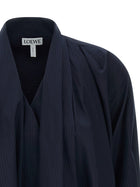 Loewe Draped Dress Blue, view 3