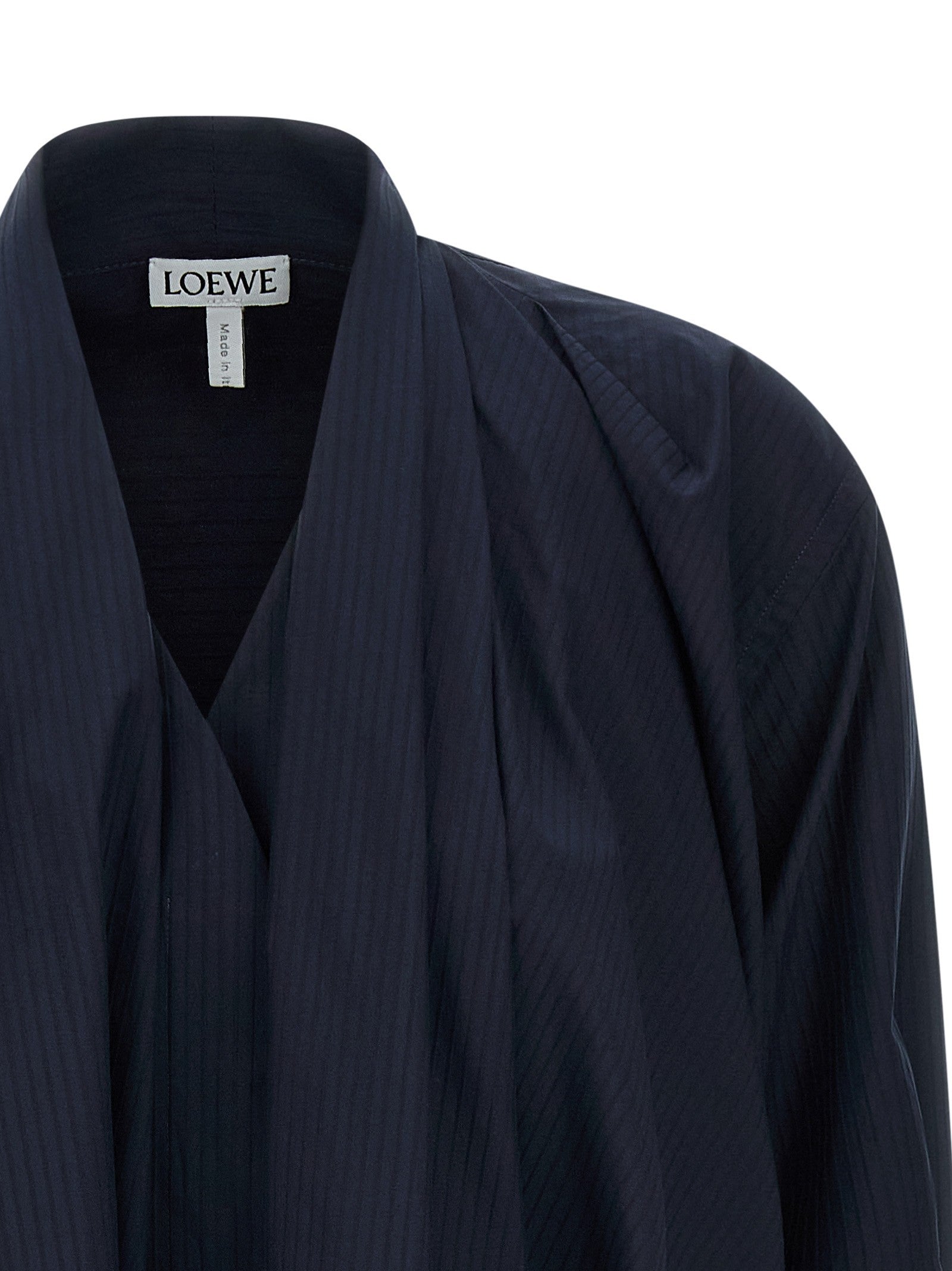 Loewe Draped Dress Blue