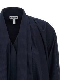 Loewe Draped Dress Blue