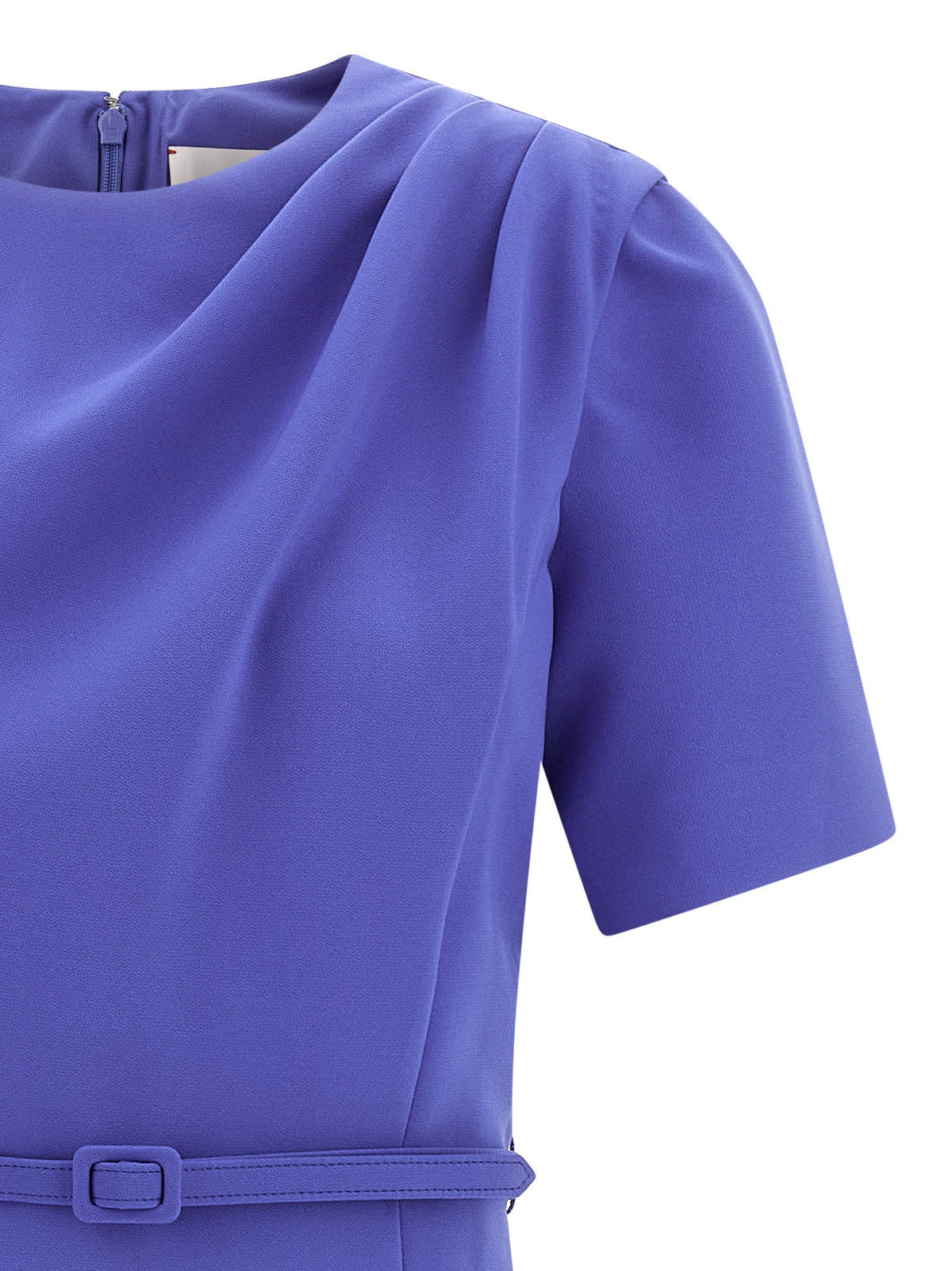 Carolina Herrera Draped Dress Blue, view 3