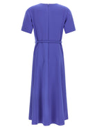 Carolina Herrera Draped Dress Blue, view 2