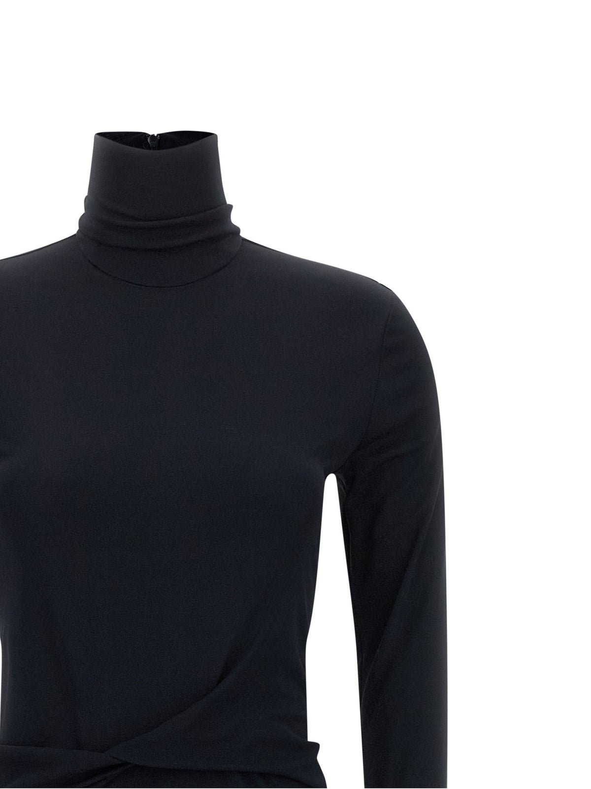 Fabiana Filippi Draped Dress Blue, view 3