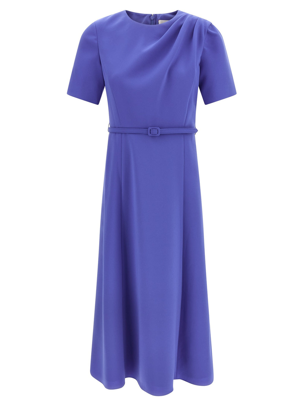 Carolina Herrera Draped Dress Blue