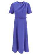 Carolina Herrera Draped Dress Blue