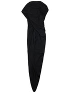 Balenciaga Women's Draped Dress Black, view 2