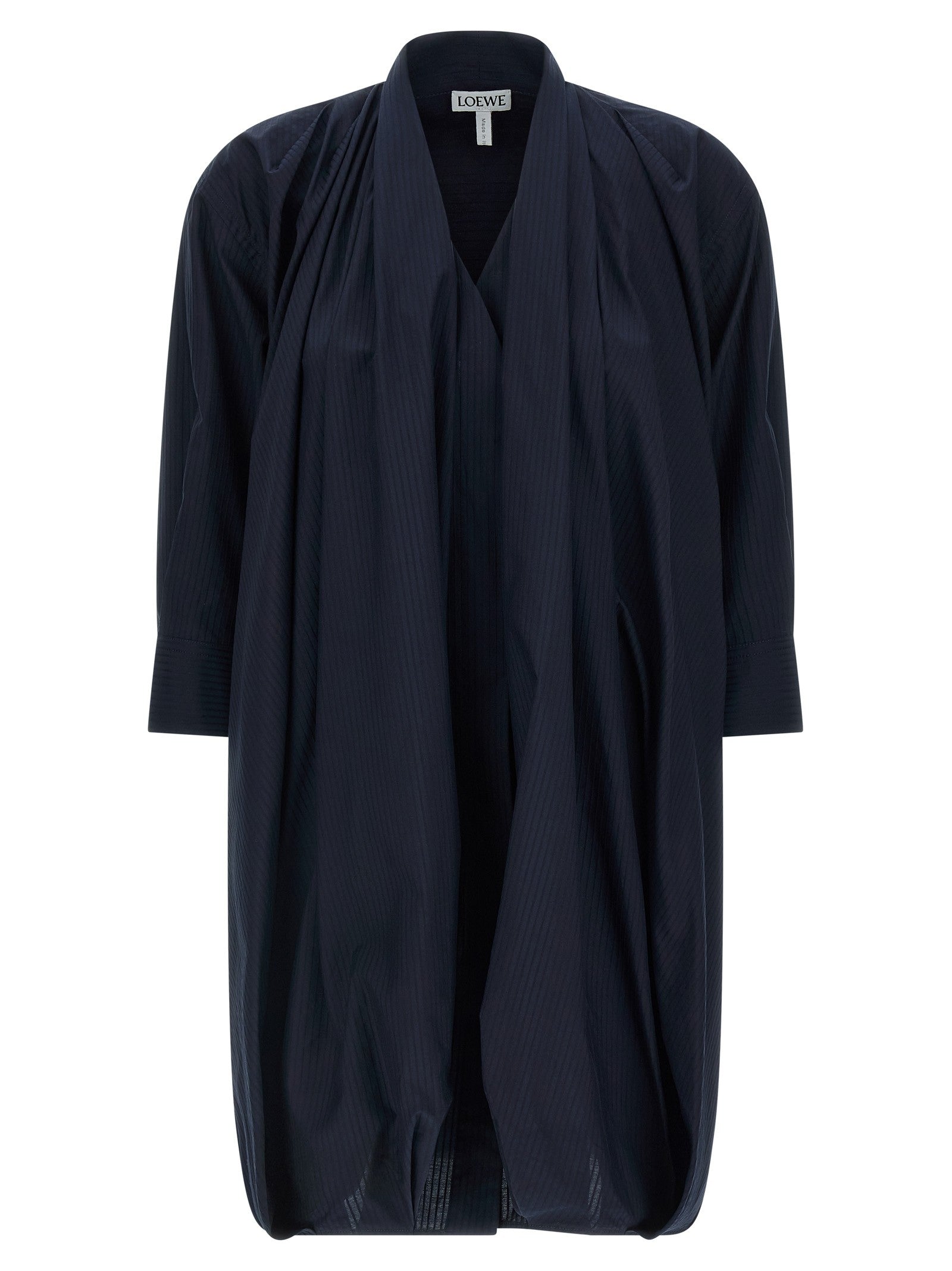 Loewe Draped Dress Blue
