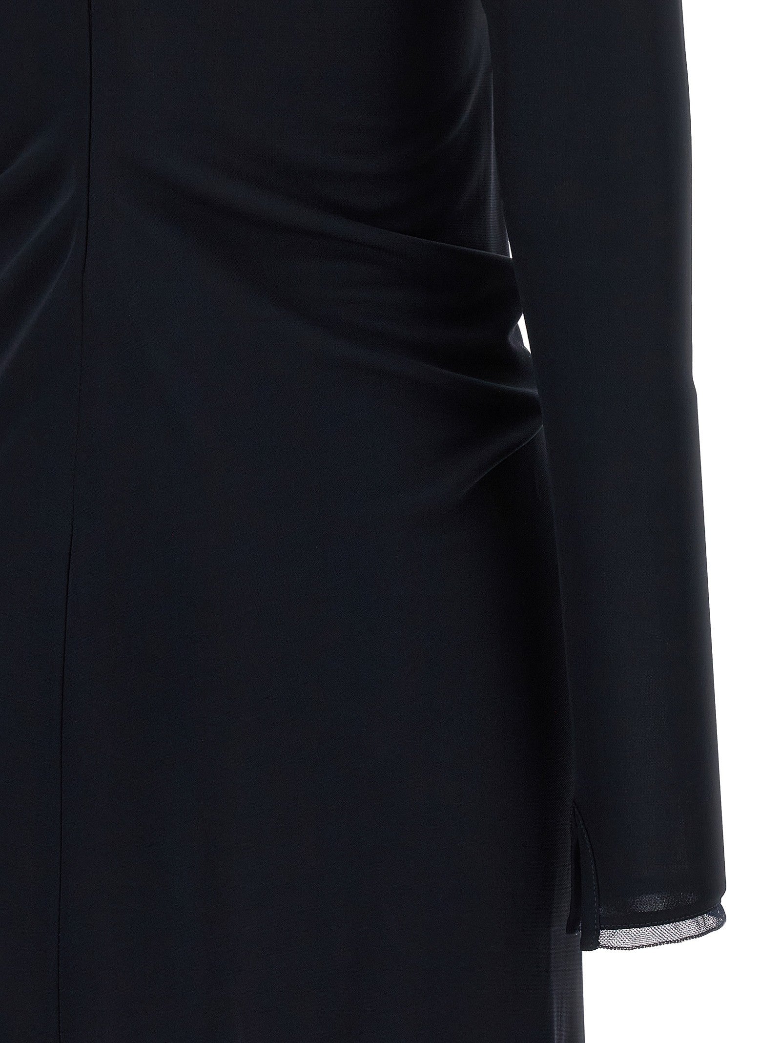 Fabiana Filippi Draped Dress Blue