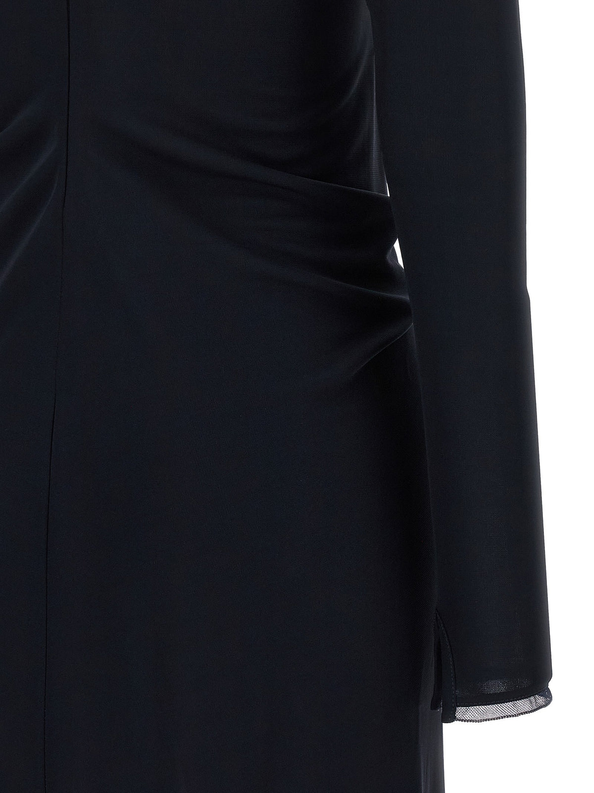 Fabiana Filippi Draped Dress Blue, view 4