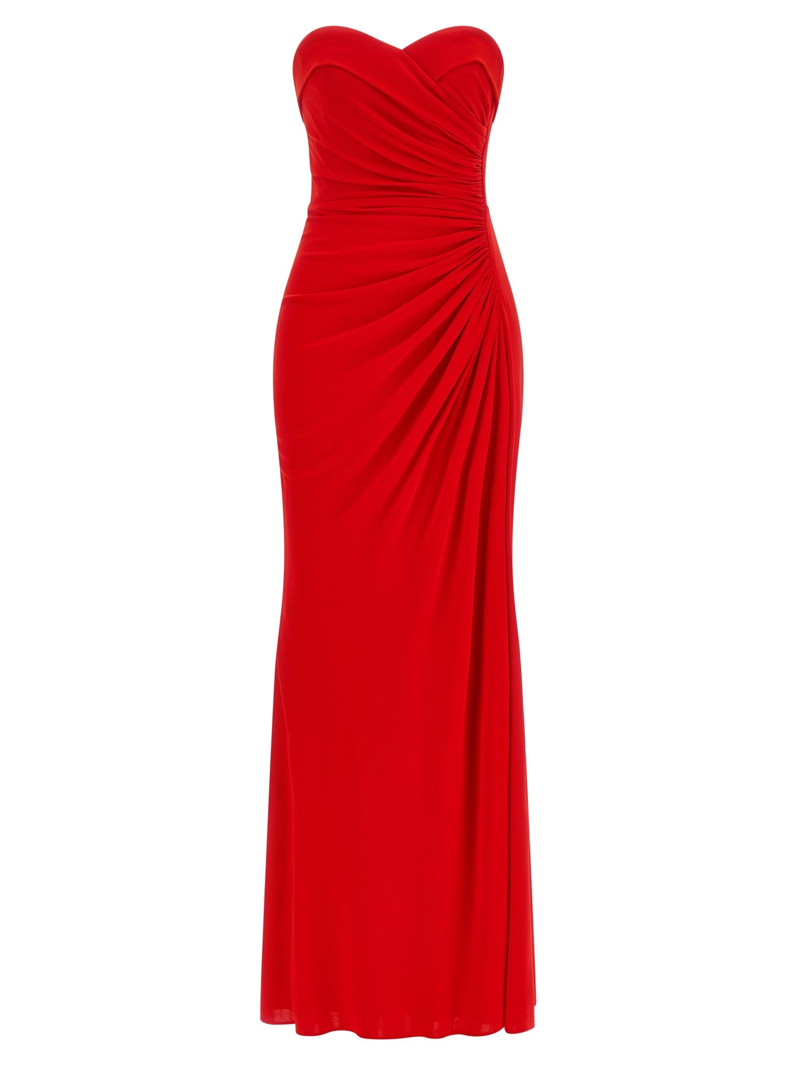 Elie Saab Draped Dress Red