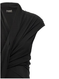 Balenciaga Draped Dress Black