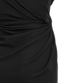 Balenciaga Draped Dress Black