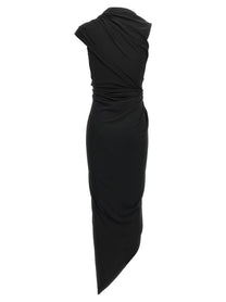 Balenciaga Draped Dress Black