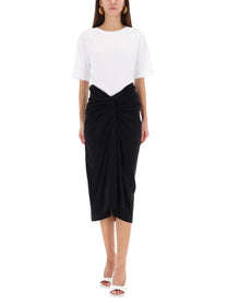 Dries Van Noten Women's Draped Herchive Skirt Black