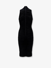 Elisabetta Franchi Women's Draped Midi Dress Black, view 2