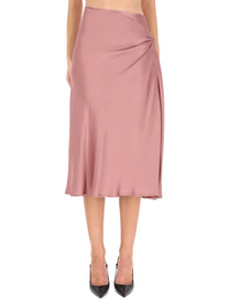 Dries Van Noten Women's Draped Midi Skirt Blue Dries Van Noten