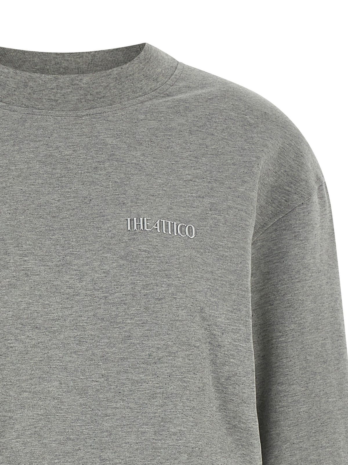 The Attico Draped Mini Dress Grey