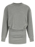 The Attico Draped Mini Dress Grey