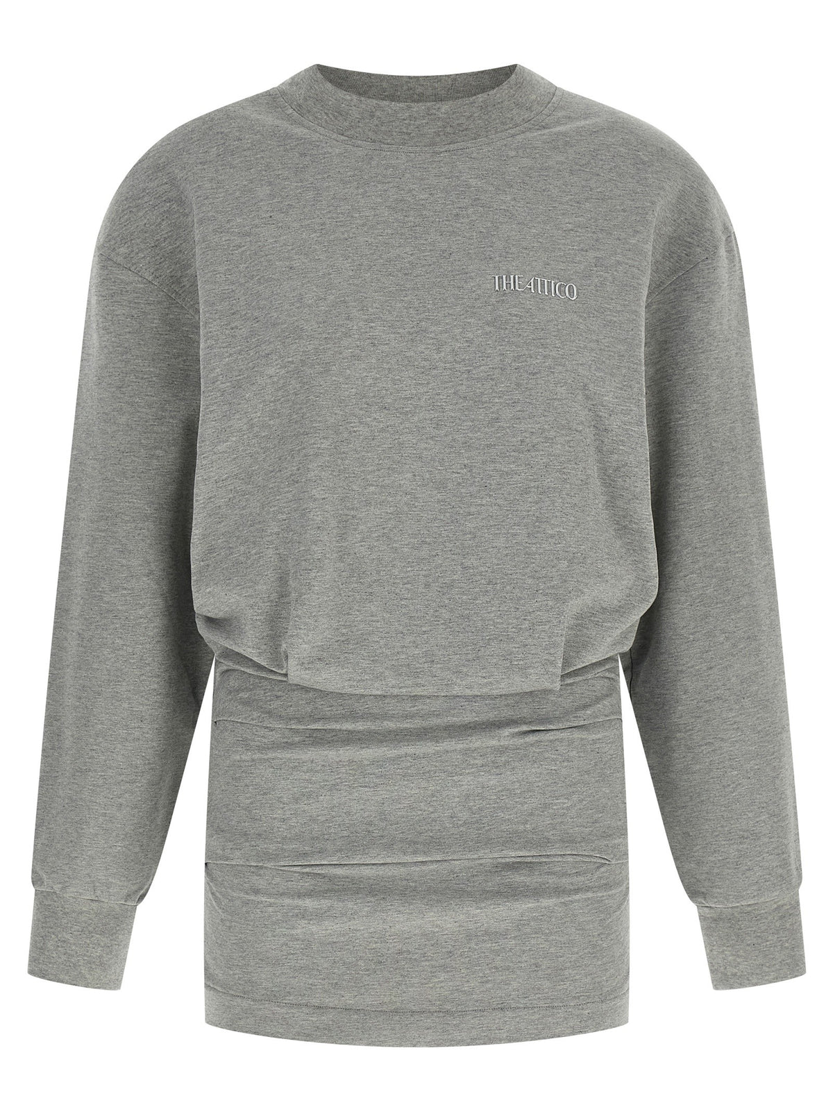 The Attico Draped Mini Dress Grey