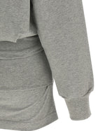 The Attico Draped Mini Dress Grey, view 4