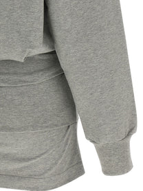 The Attico Draped Mini Dress Grey
