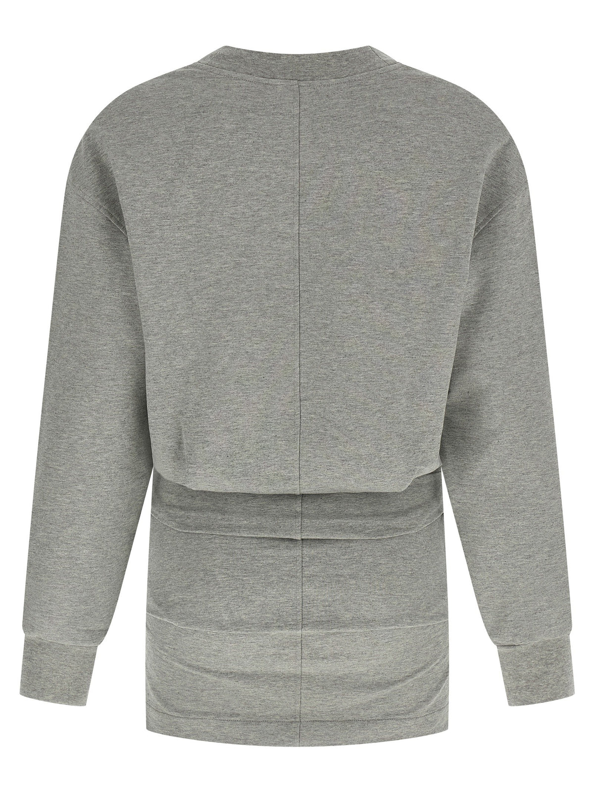 The Attico Draped Mini Dress Grey
