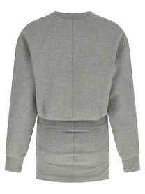 The Attico Draped Mini Dress Grey