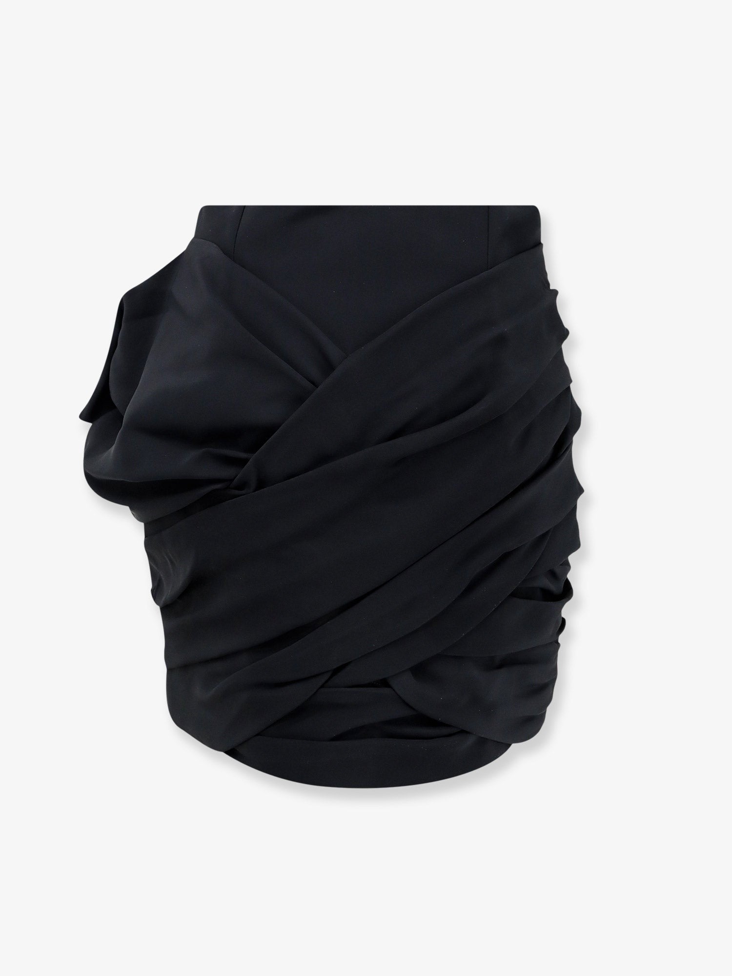 Celine Women's Draped Mini Skirt Black