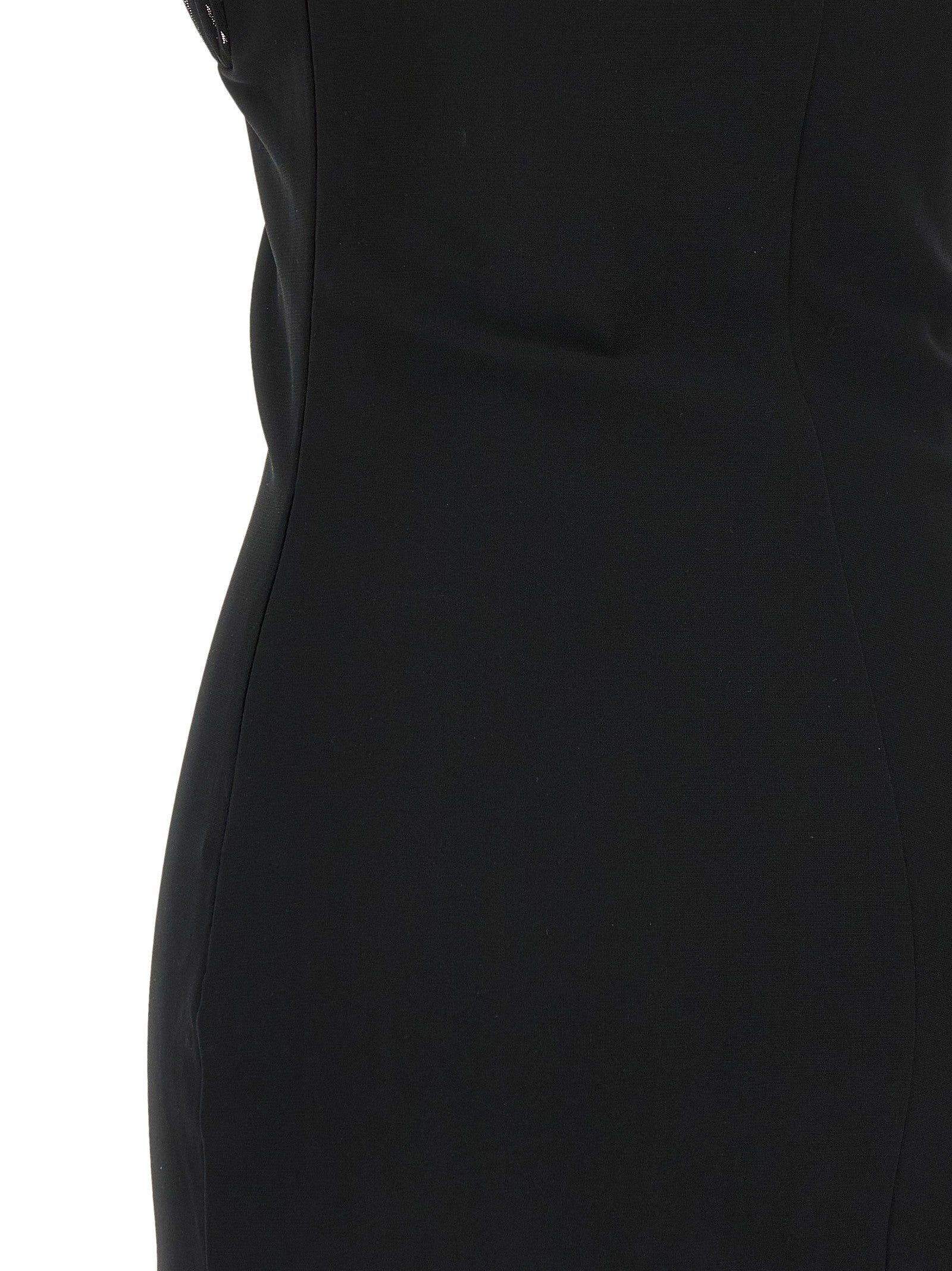 Nensi Dojaka Draped Padded Cup Mini Dress Black
