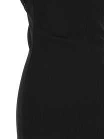 Nensi Dojaka Draped Padded Cup Mini Dress Black
