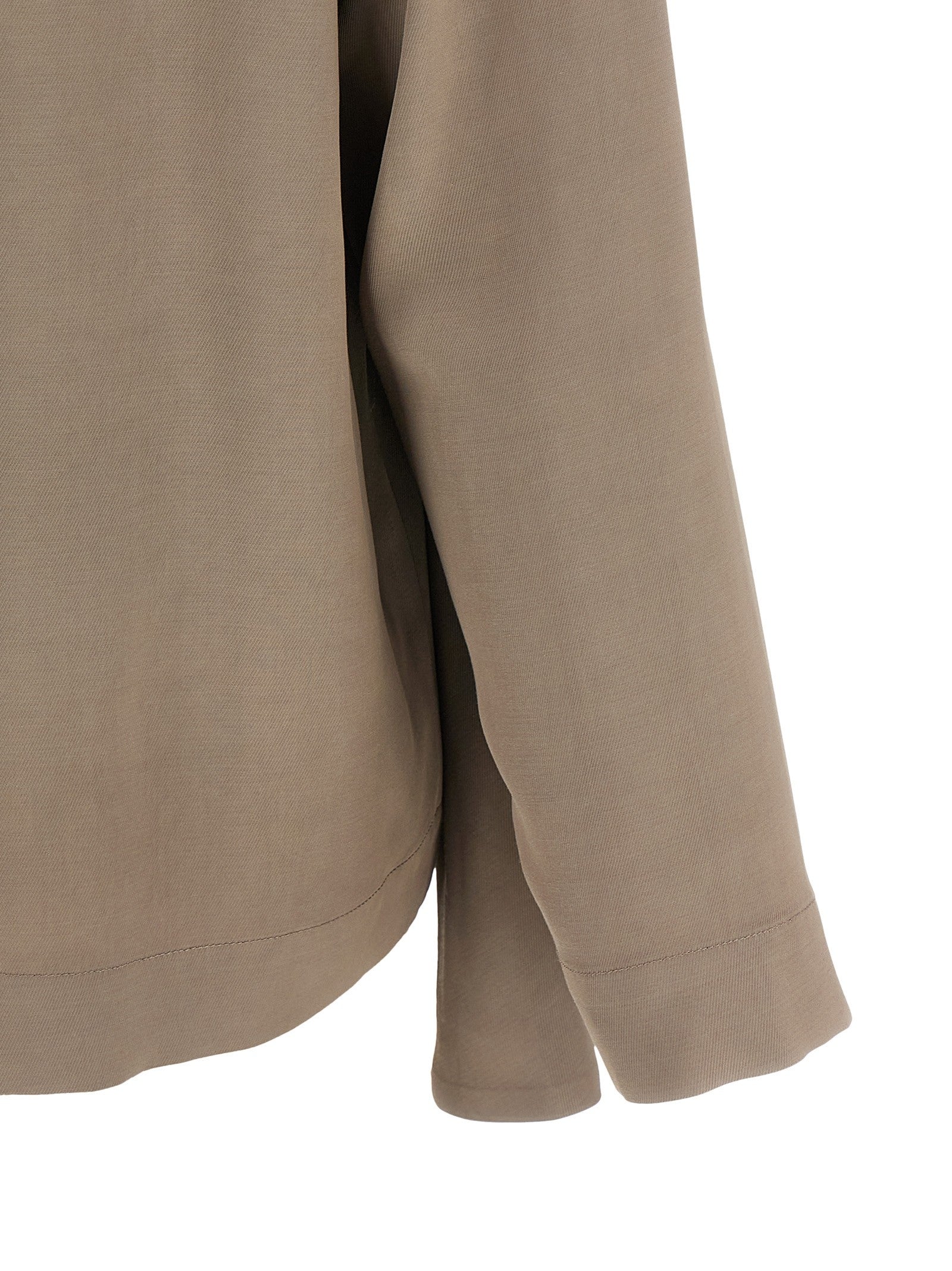 Nude Lucy Draped Panel Blouse Grey
