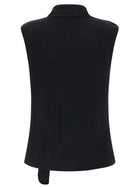 Lemaire Draped Panel Vest Black, view 3