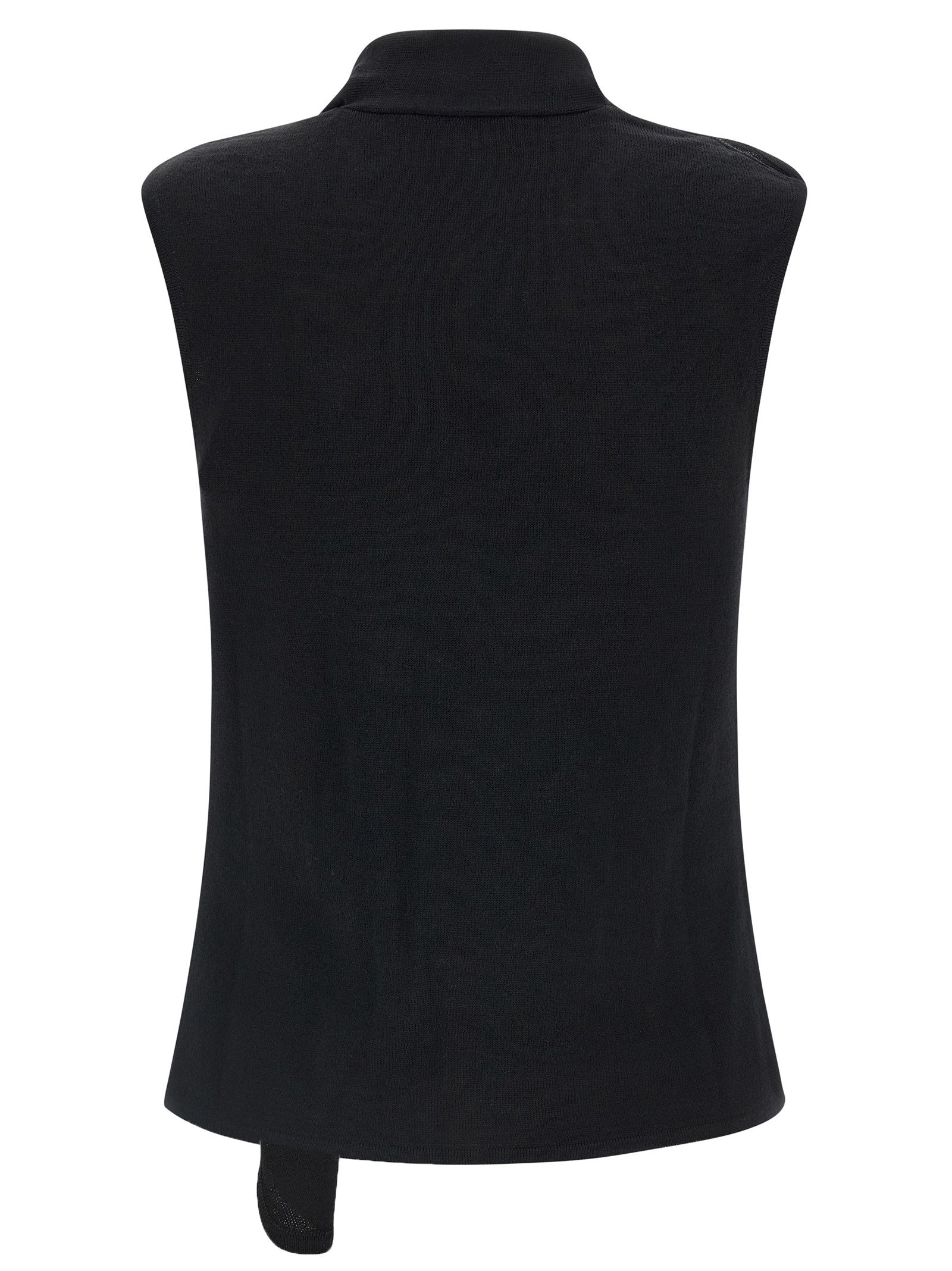 Lemaire Draped Panel Vest Black