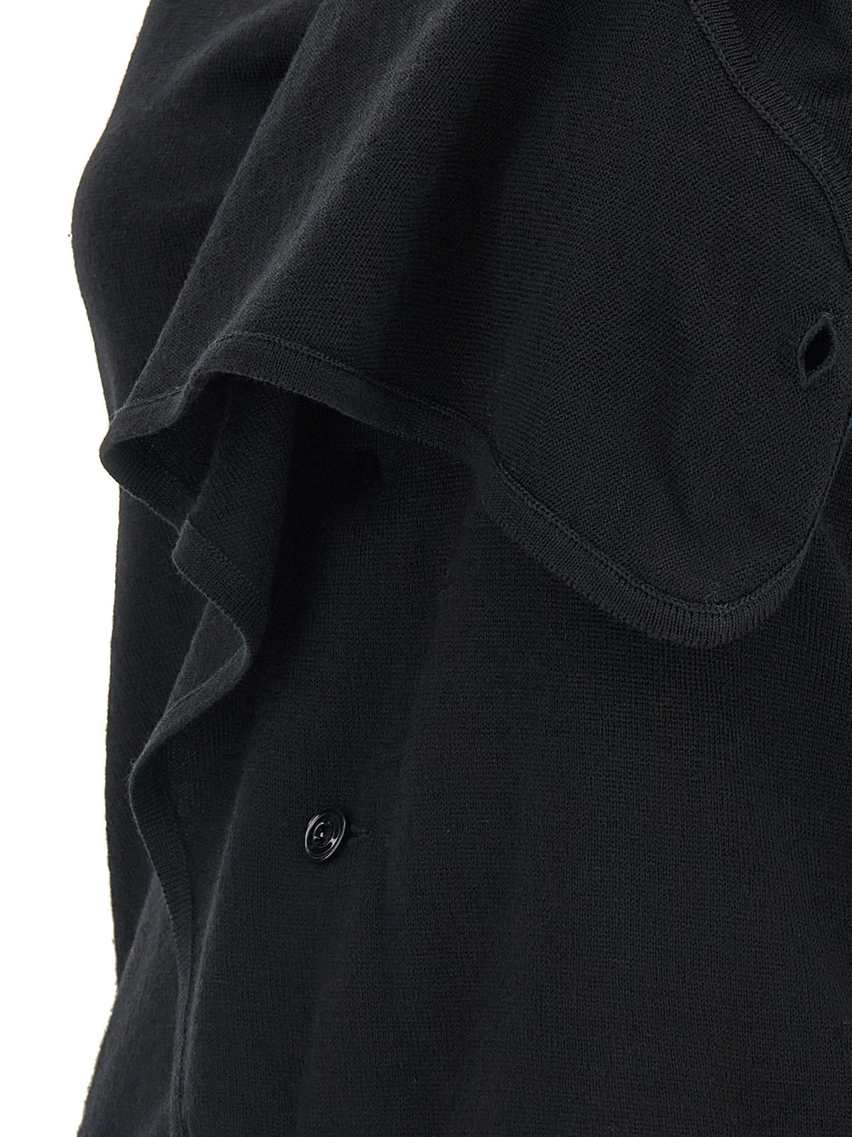 Lemaire Draped Panel Vest Black, view 5