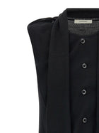Lemaire Draped Panel Vest Black, view 4