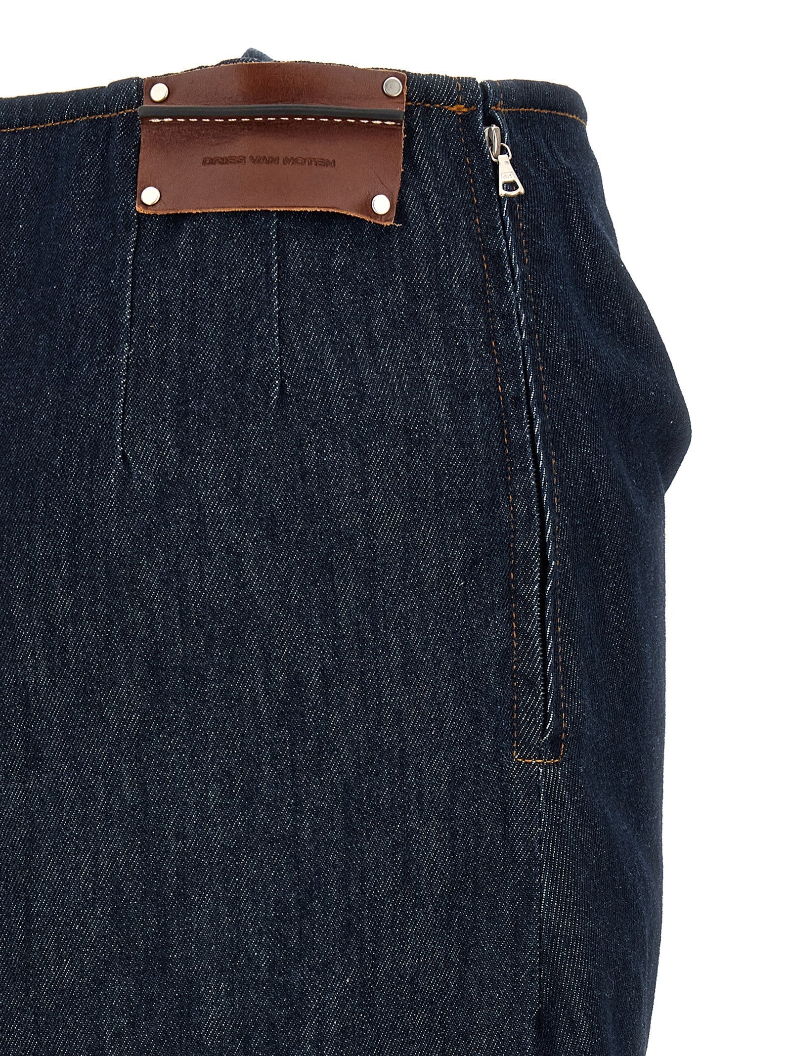 Dries Van Noten Draped Skirt Blue