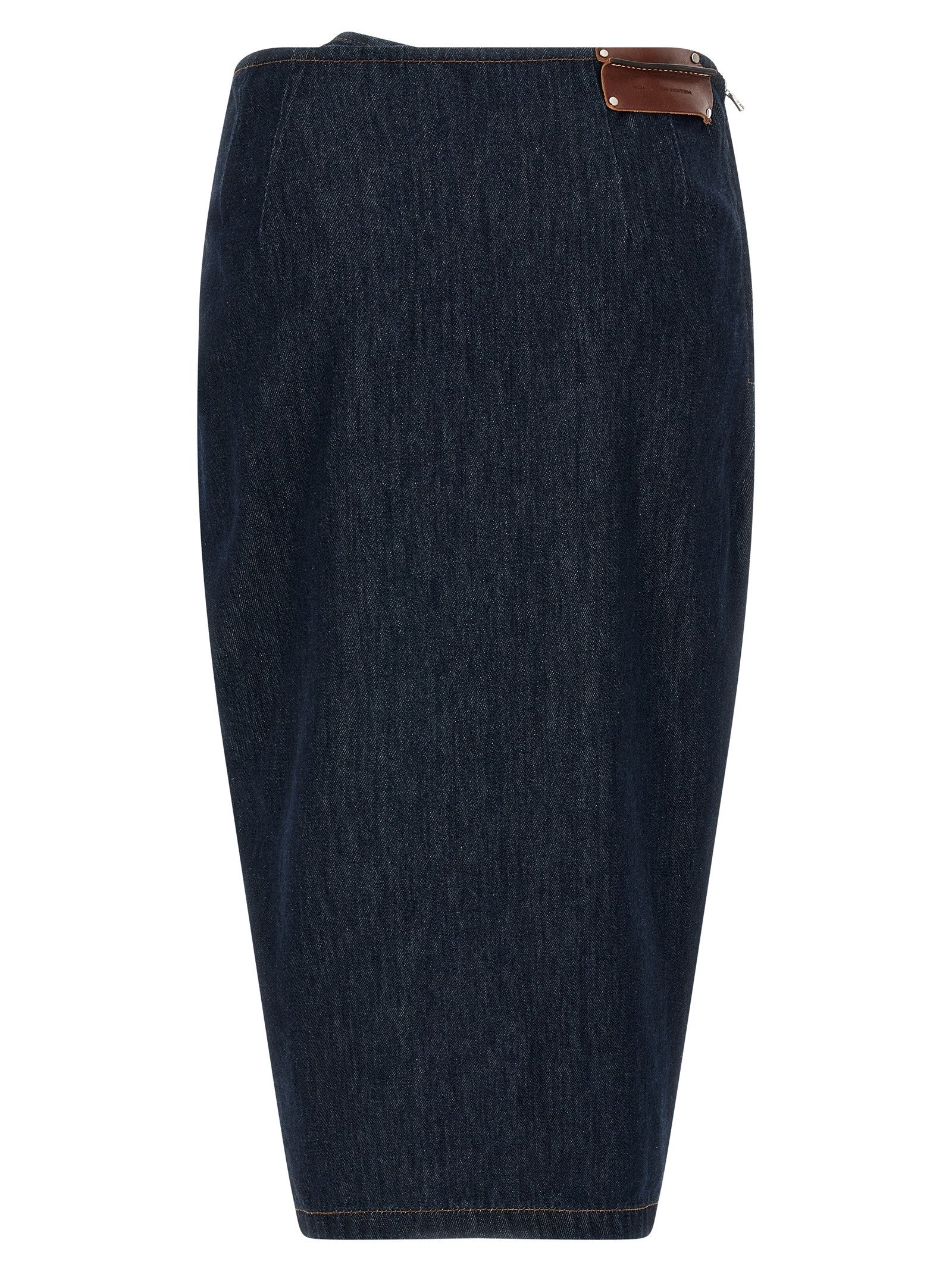 Dries Van Noten Draped Skirt Blue