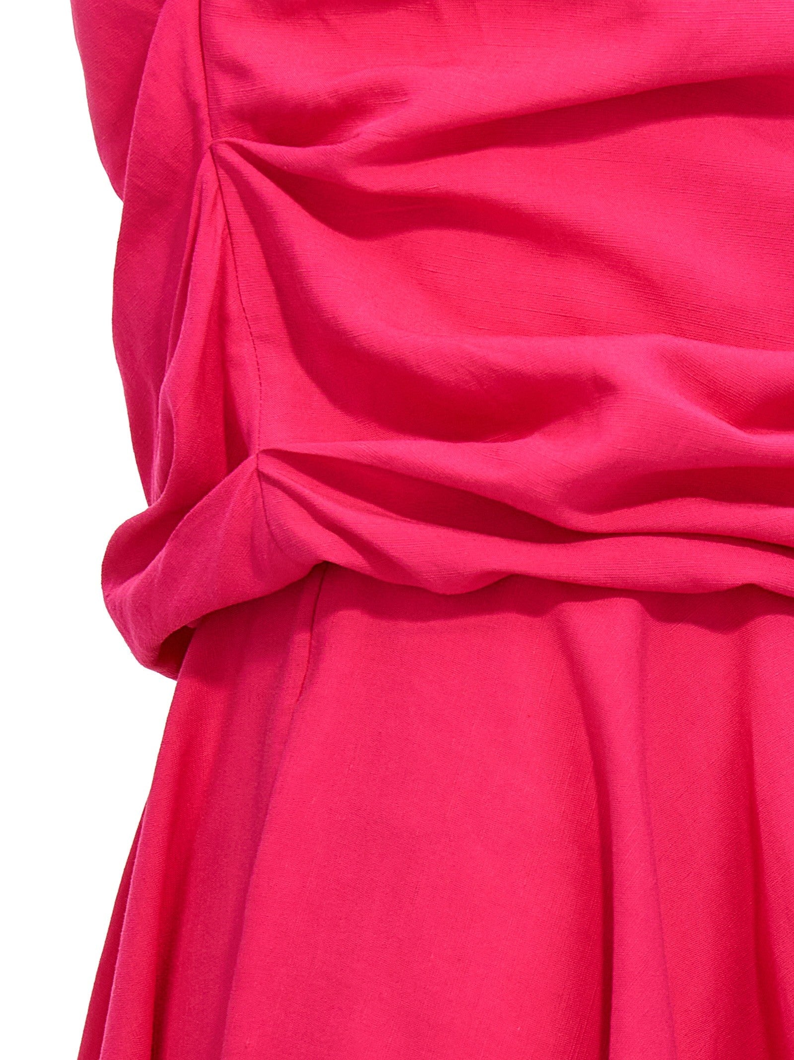 Rochas Draping Neckline Dress Pink