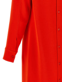 Balenciaga Drappeggiato Dress Red