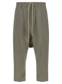 Rick Owens Drawstring Cropped Pants Grey