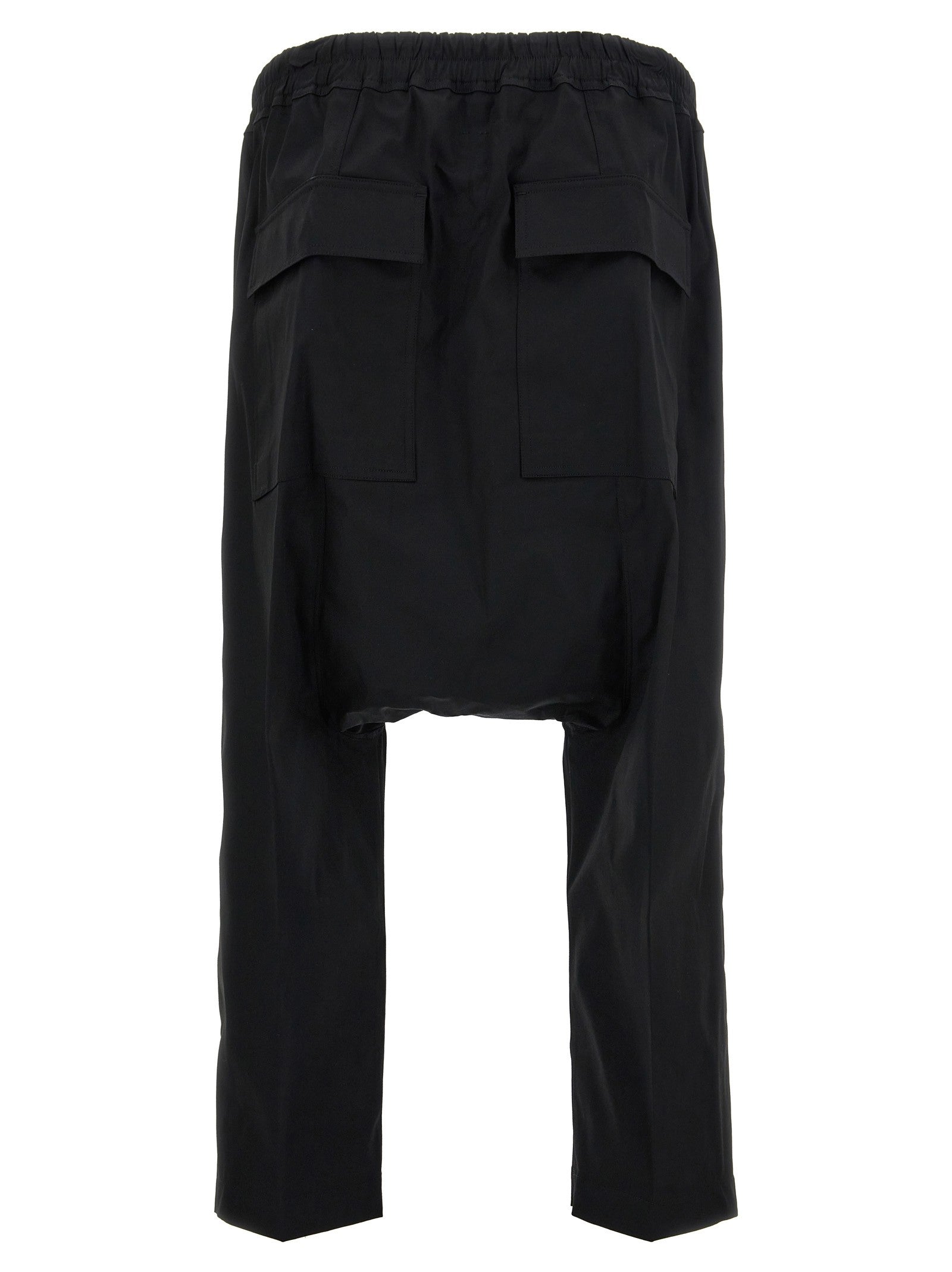 Rick Owens Drawstring Cropped Pants Black