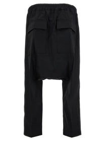 Rick Owens Drawstring Cropped Pants Black