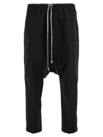 Rick Owens Drawstring Cropped Pants Black