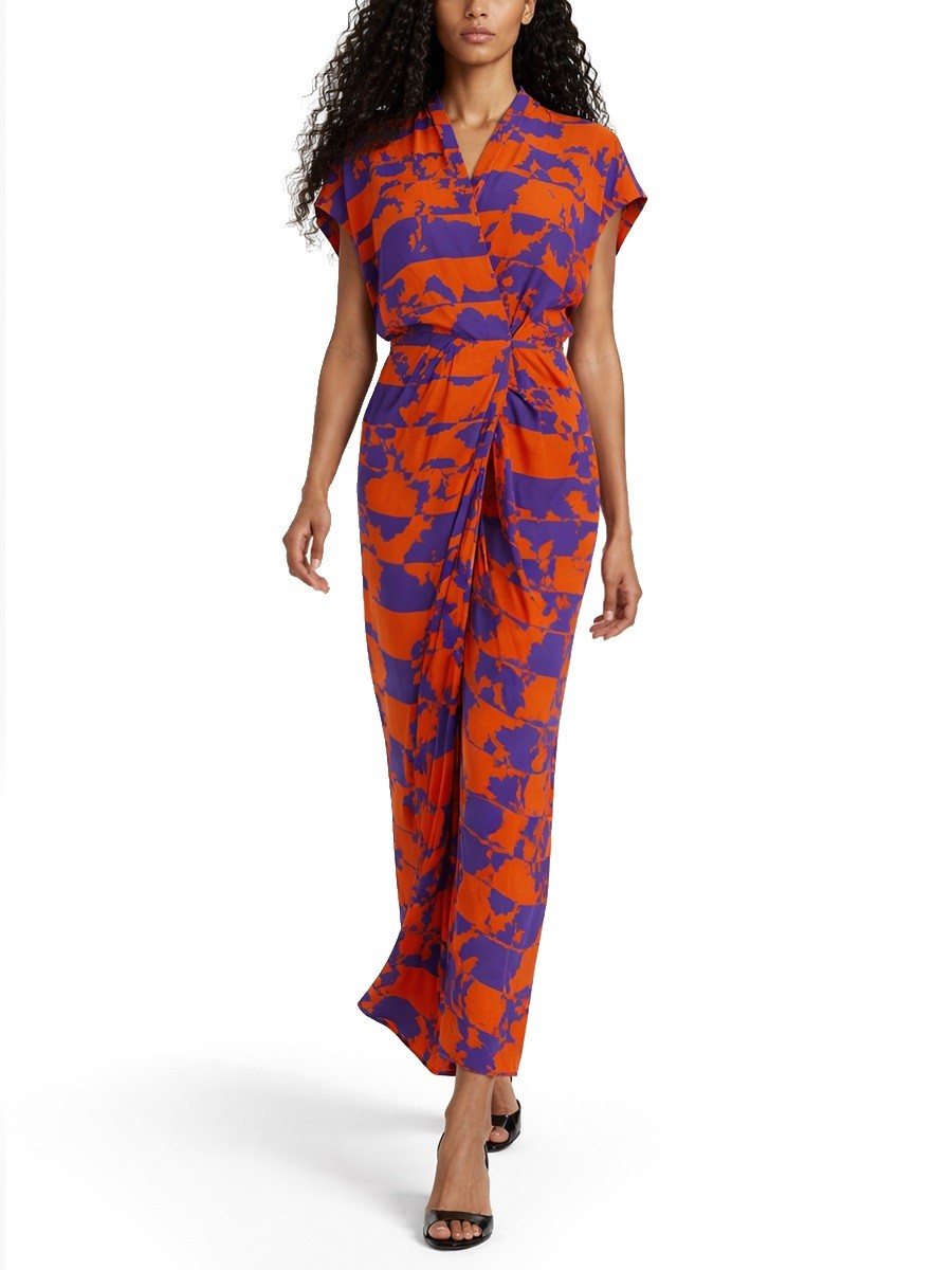 Dries Van Noten Women's Dress Dilian Multicolor